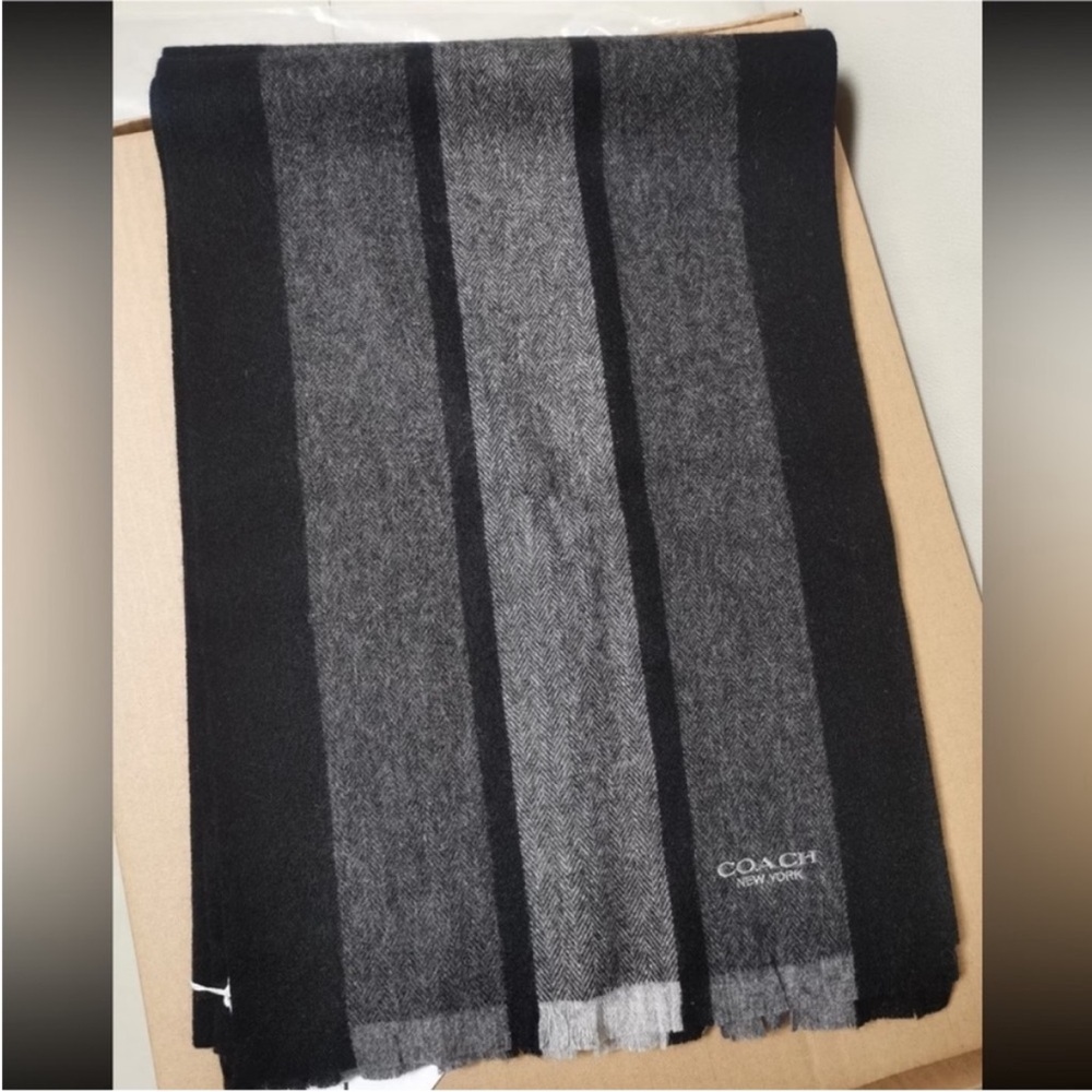 Coach Men's wool  cashmere Scarf